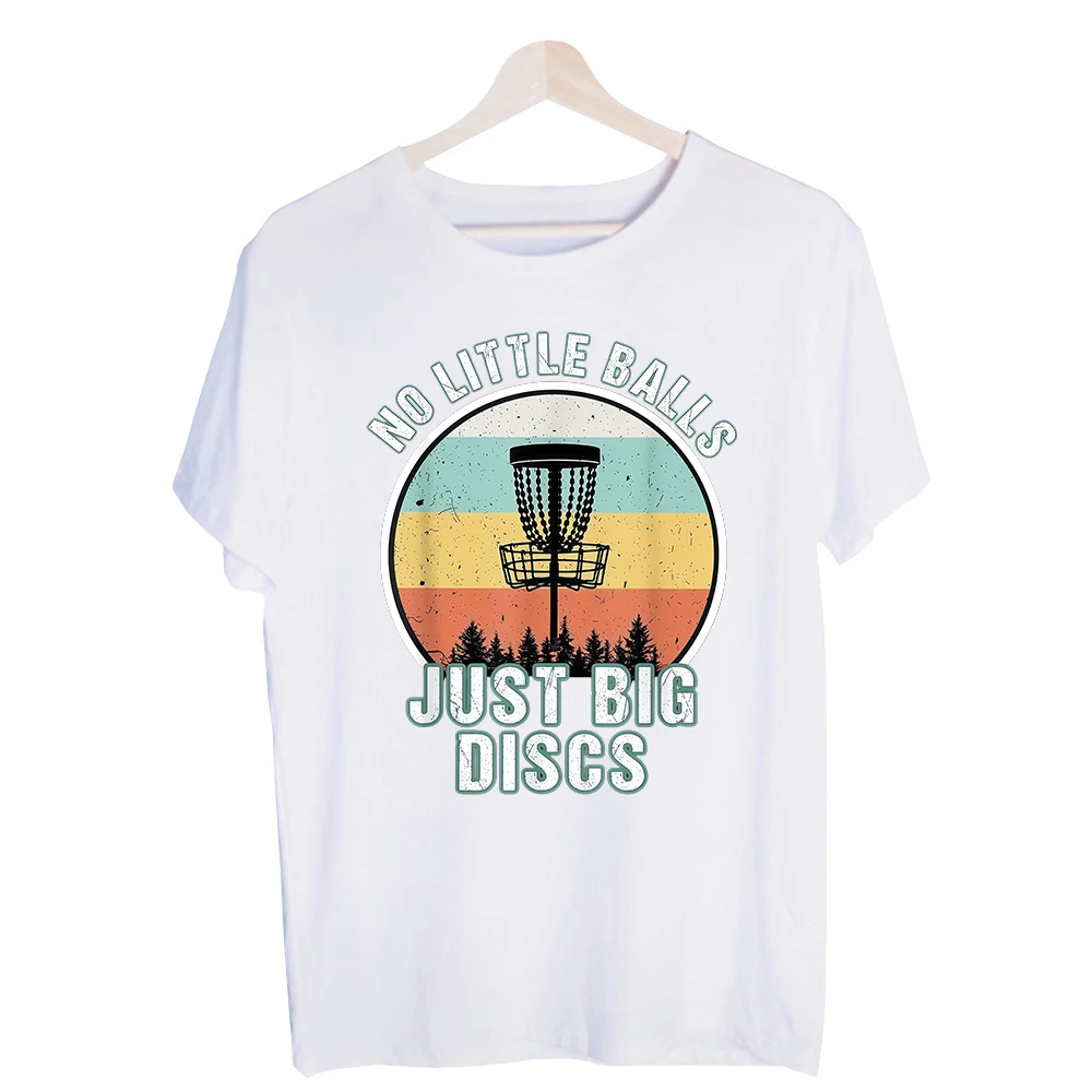 Men's Disc Golf Basket Nature Graphic Tee, Vintage Style Short Sleeve T-Shirt for Outdoor Casual and Summer Outfits