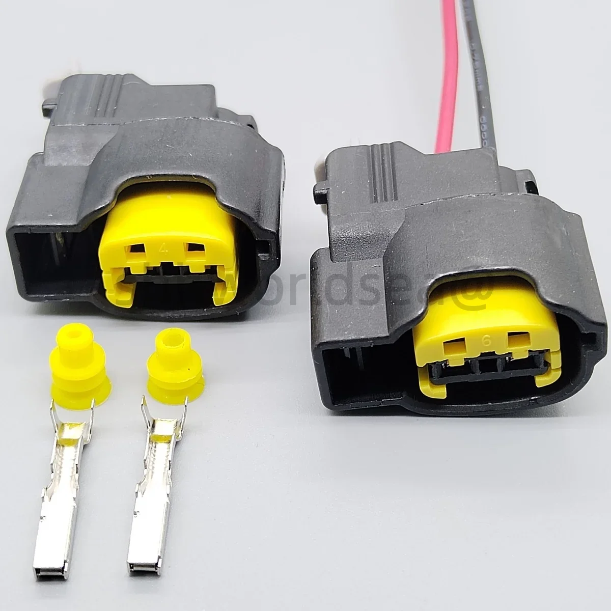 

shhworldsea 2-контактный разъем 2,2 мм для Hyundai Elantra K3, гнездо для катушки зажигания, гнездо для звукового сигнала, гнездовой проводной соединитель 49093-0211