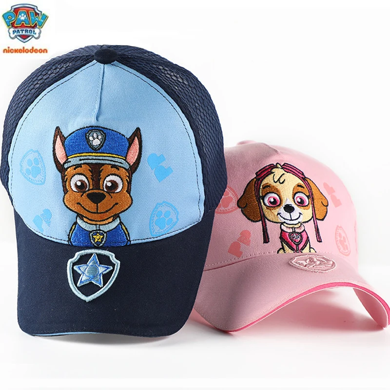 Genuine Paw Patrol Kids Baseball Cap Embroidery Children Girls Boys Sun Hat Spring Summer Outdoor Adjustable Visor Baby Cap