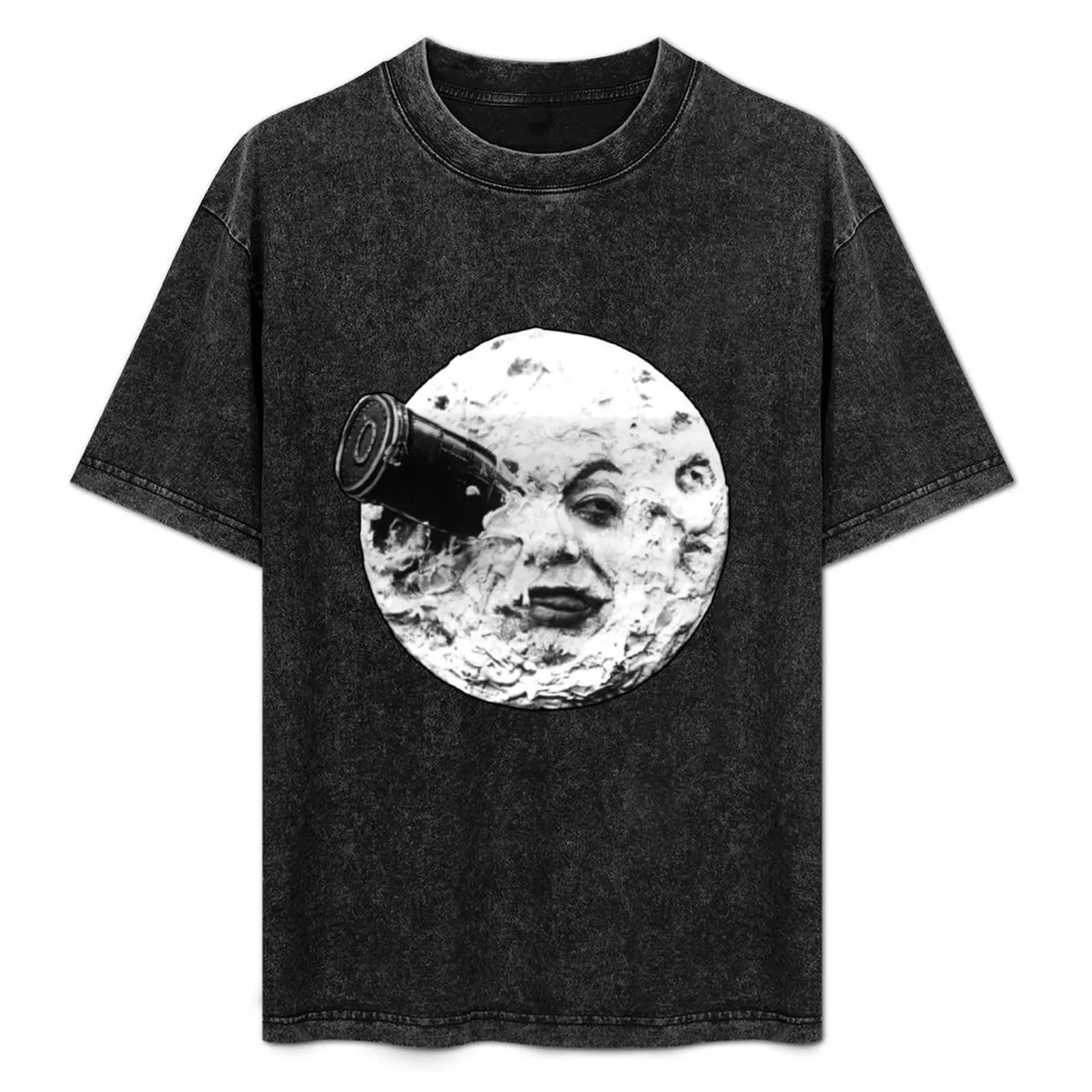 

A Trip to the Moon (Le Voyage Dans La Lune) - face only T-Shirt Casual Lightweight Short Sleeve Top