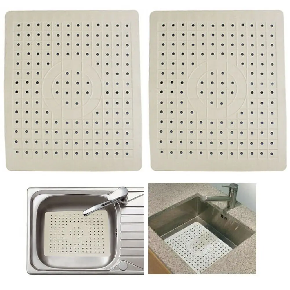 Multifunctional Durable Tableware Drain Mats Protector Rubber Sink Mat Sink Strainer