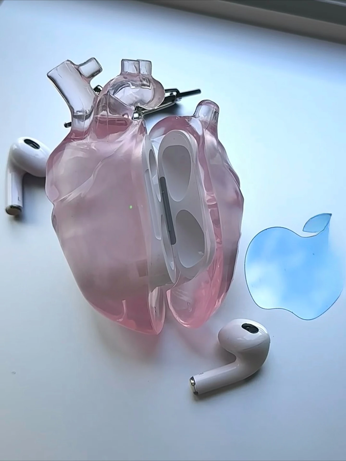 New 808FC Airpods 4/3 Case Airpods Pro1/2 Cover Y2k Heart Earphone Case Custom Earphone Decoration Protective Sheath Accessory