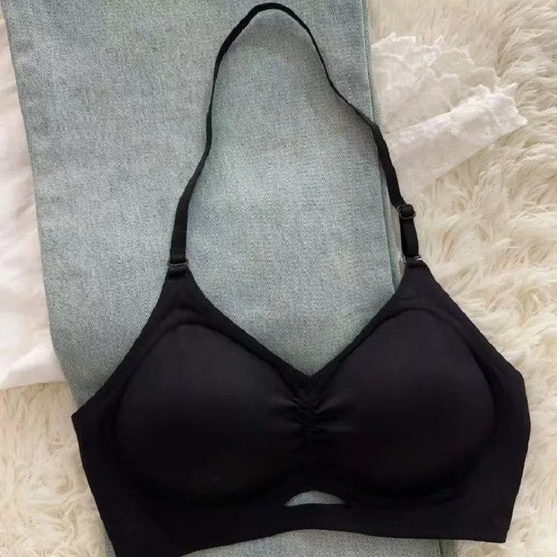 

Утолщенное сексуальное женское белье с открытой спиной 6 см, бюстгальтер без бретелек с лямкой на спине для женщин