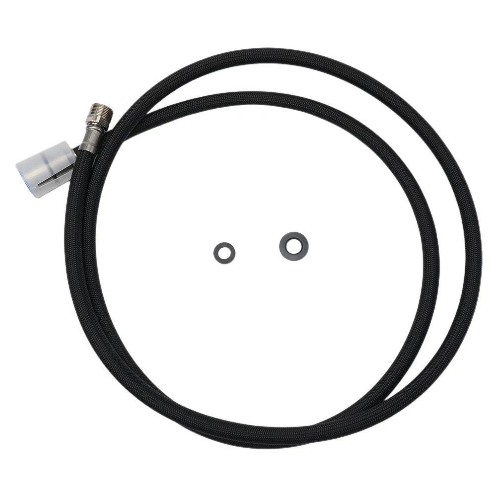 Practical Hot Sale New Tools Shower Hose Part Replacement Black Hose Length 1500 Mm Nylon With Pull-out Shower