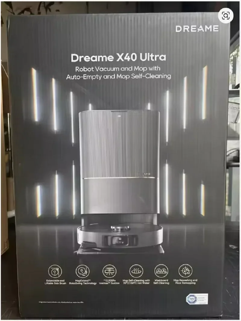 تخفيضات هائلة على المكنسة الكهربائية Dreame X40 Ultra Robotic - مع ممسحة قابلة للإزالة والرفع، موديل جديد #1