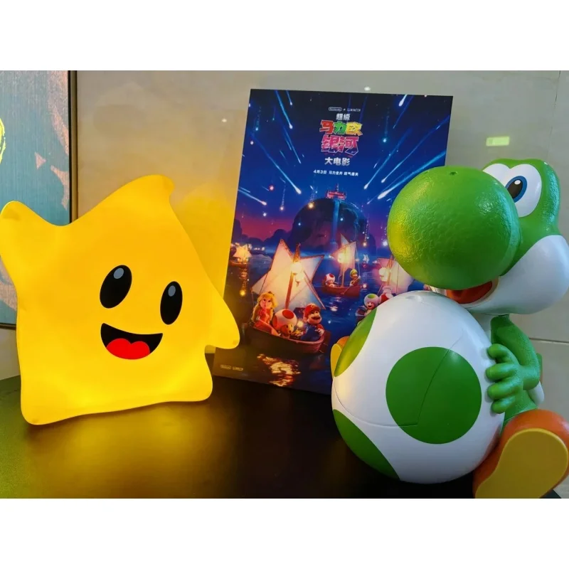 Official Nintendo Yoshi Popcorn Bucket The Super Mario Galaxy Movie Light Up Luma Style Multi Functional Drink Cup For  Fans view 2