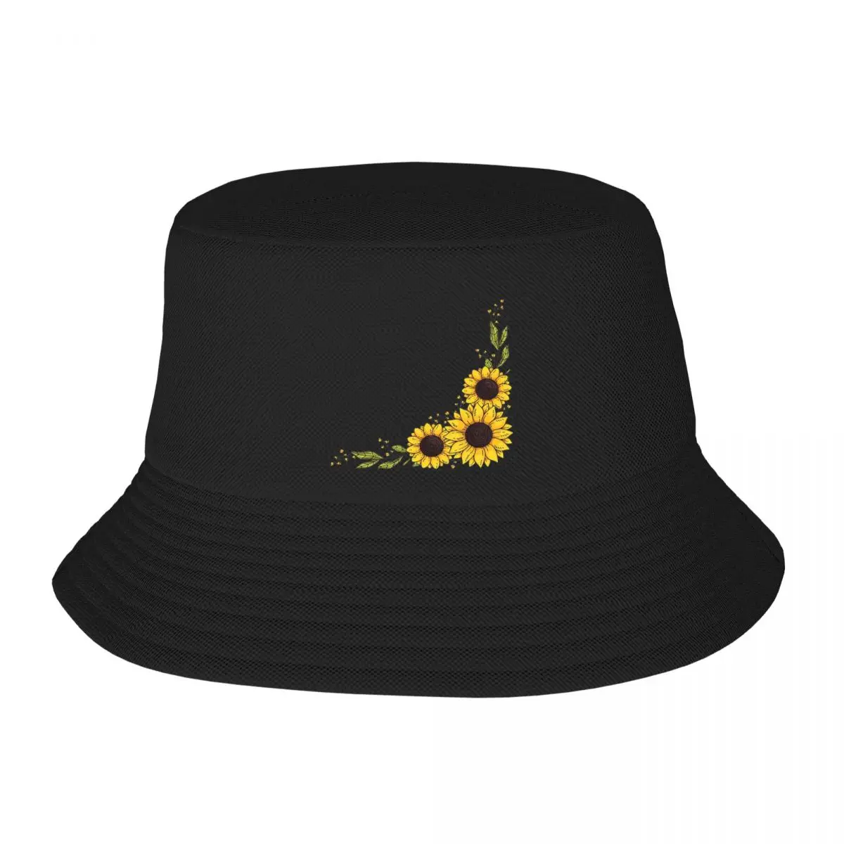 Sunflowers Inspired By Nature Bucket Hats Panama For Man Woman Bob Hats Autumn Fisherman Hats Summer Beach Fishing Unisex Caps