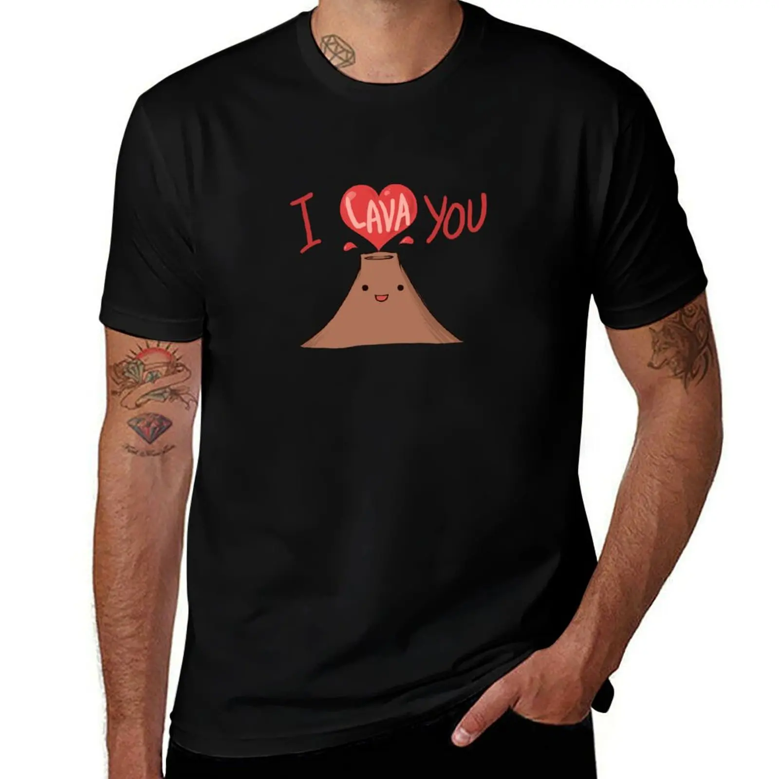 I LAVA YOU T-Shirt Plus Size Loose Short Sleeve Top