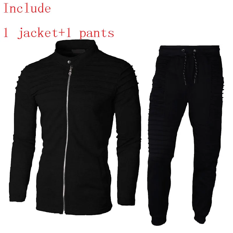 

2025 Spring Sets Men Sportswear Autumn Track Suit Clothes Male Stand Collar Sweatshirt Sweatpants Mens Sporting Tracksuits MY179