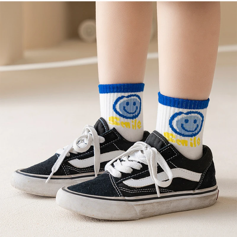 5 Pairs Boy Socks 1-12Y Kids Spring Summer Fall Cute Comfortable Mid Length