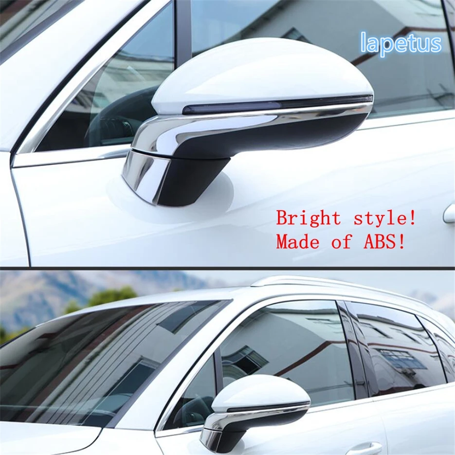 Rearview Mirror Streamer Decor Strip Cover Trim Fit For Porsche Cayenne 2018 - 2023 Car Accessories