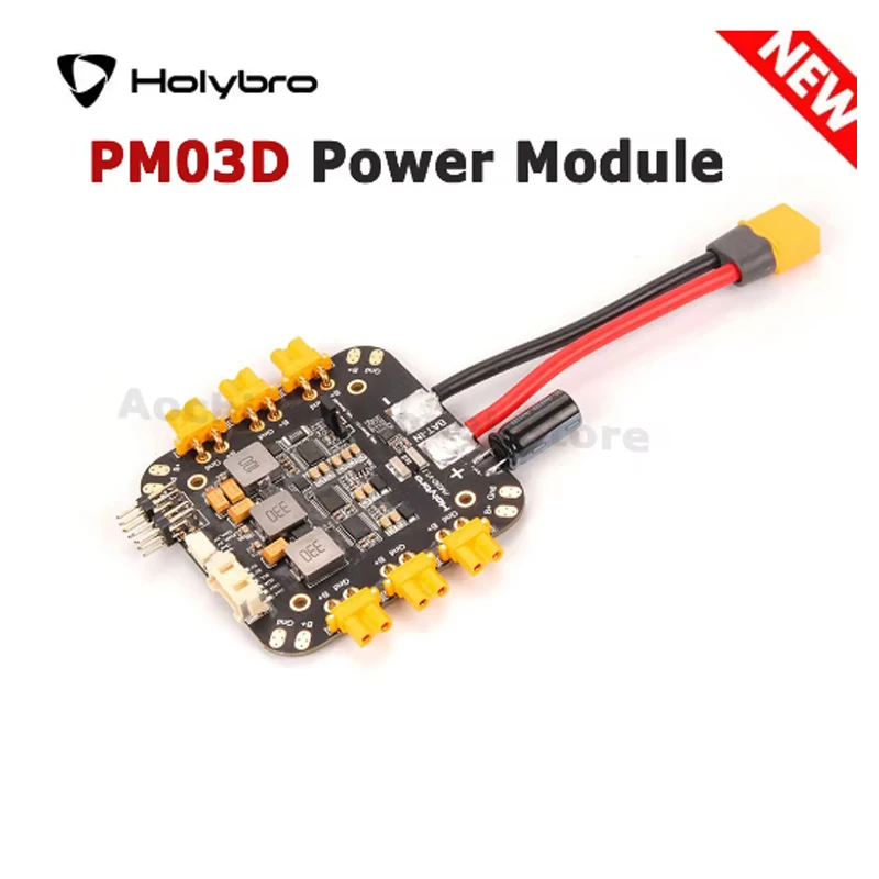 

Holybro PM03D Power Module Compatible to Flight Controller Uses I2C Power Monitor W/ XT-30 & XT-60 Connectors for Multi-rotor