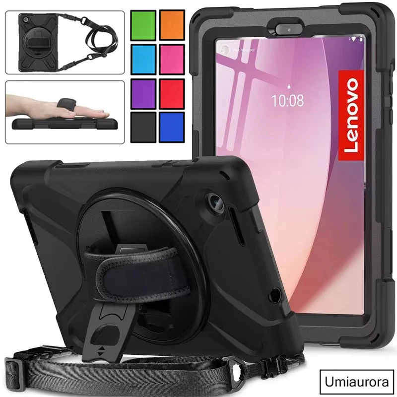 

Для Lenovo Tab M8 8-дюймовый TB-8505F TB-8506F TB-8705F 4-й TB300FU M9 TB310FU противоударный чехол для планшета с ремешком на руку, прочный чехол