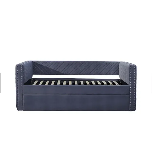 Trundle Set / Premium Steel Slat Support / Daybed and Roll Out Trundle bed Accommodate Mattress sofa bed