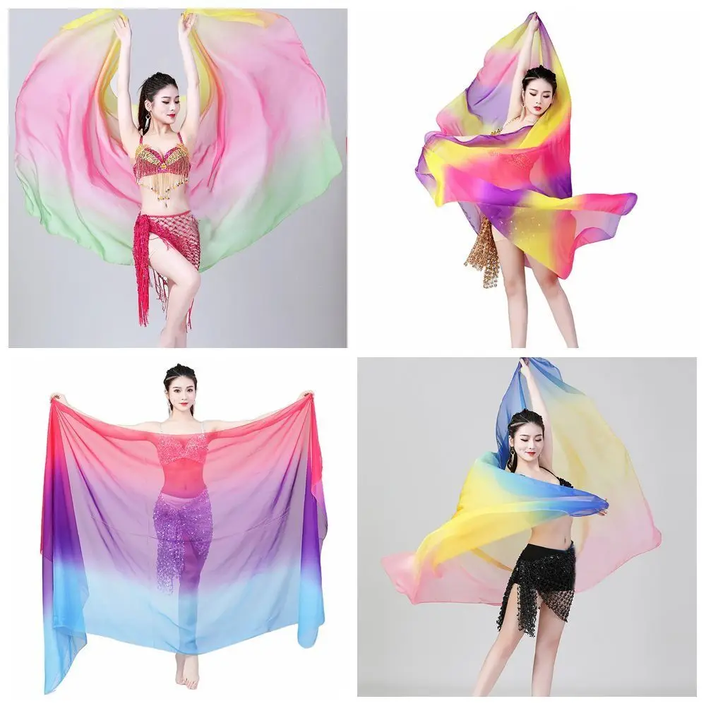 Multicolor Belly Dance Accessories Props Lightweight Large Size Rectangle Flags Dance Party Performance Accessories