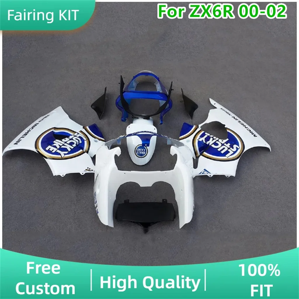 Free Custom Motorcycle Fairing Kit for Kawasaki ZX 6R 2000 2001 2002 636 ZX6R 00 01 02 ZX-6R High Grade Repair Aftermarket Parts