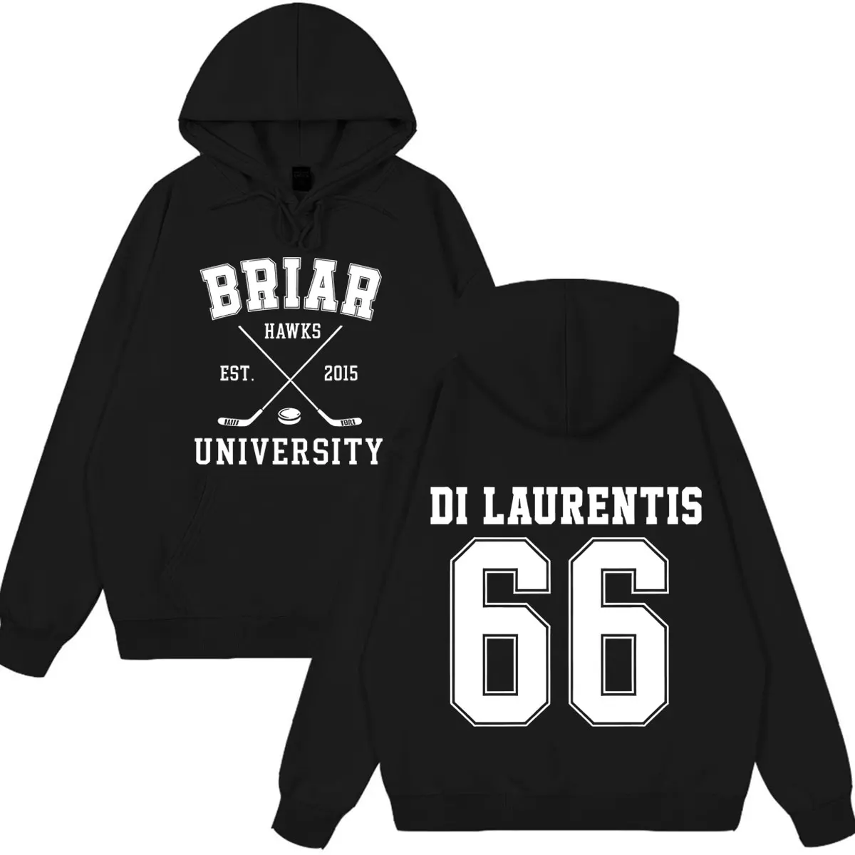 Di Laurentis 66 Off Campus TV-Serie Briar University Hoodie Herren Damen Kleidung Mode Winter Vintage Lässiges lockeres Sweatshirt – Detail 2
