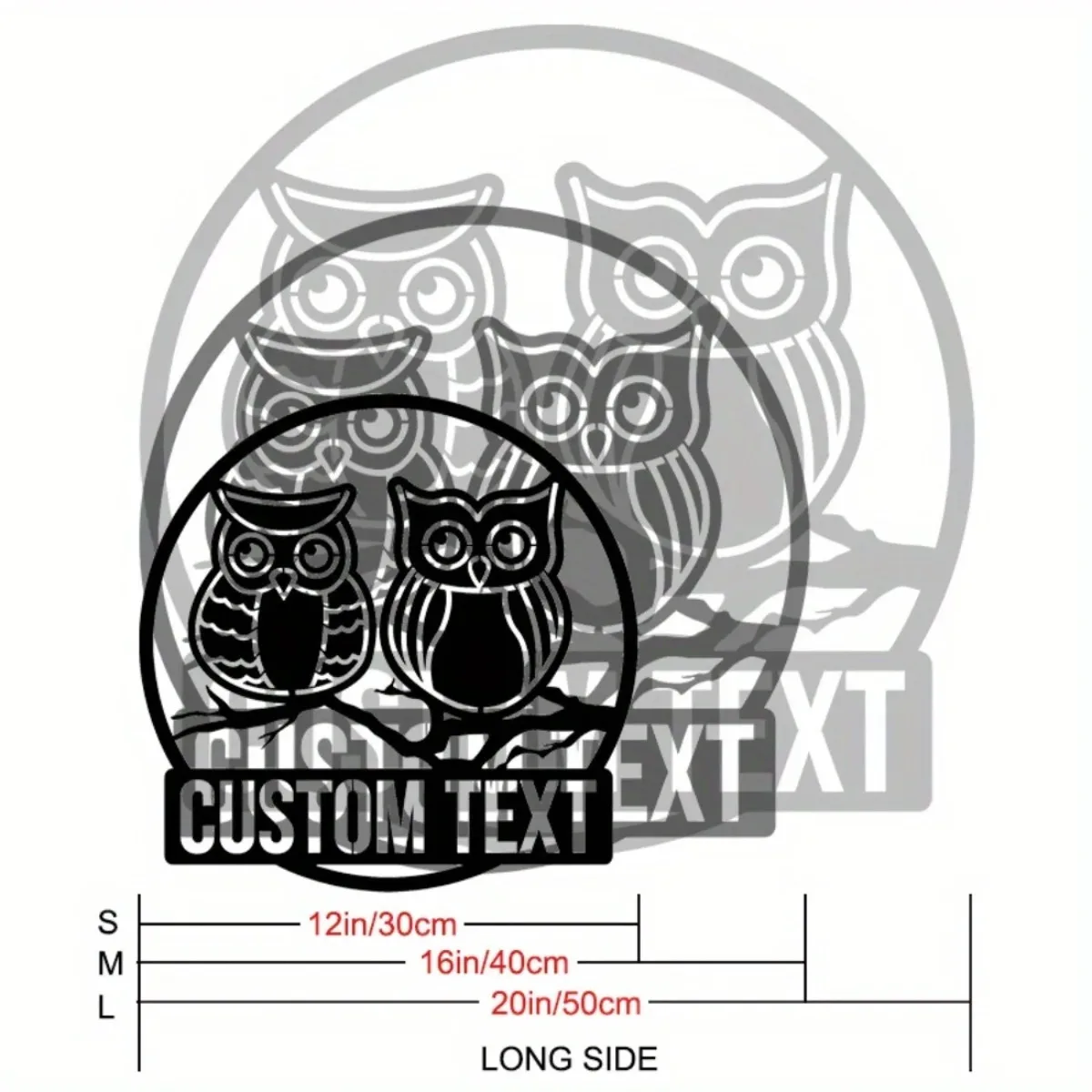 ديكور حائط على شكل بومة معدنية عتيقة مخصصة - قطعة بيان غير كهربائية خالية من الريش لجميع المناسبات المنزلية #3