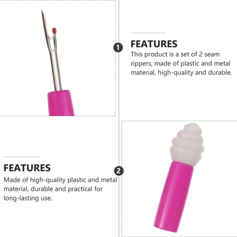 Needlework Stitch Remover Stitch Unpicker Sewing Accessories Seam Ripper Plastic Handle Thread Cutter Cross Seam Ripper