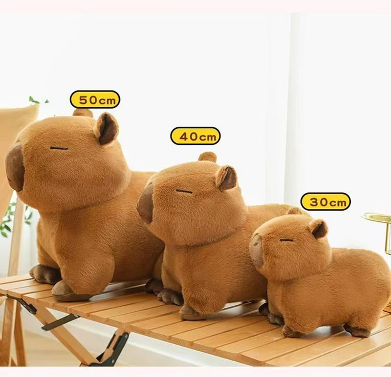 30CM Capibara Water Guinea Pig Plush Toy Is Super Cute and Soft This Brown Guinea Pig Plush Toy Is Perfect Birthday and Christ