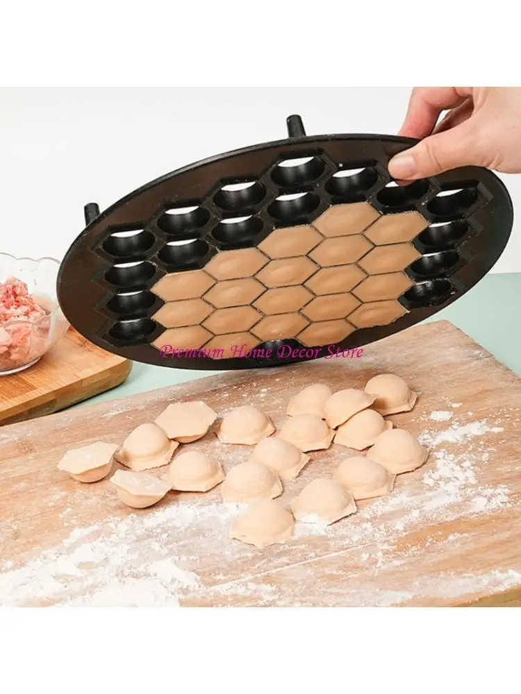 

Multifunctional 37 Hole Dumpling Mold Aluminum Alloy Dumplings Press for Kitchen JOMD