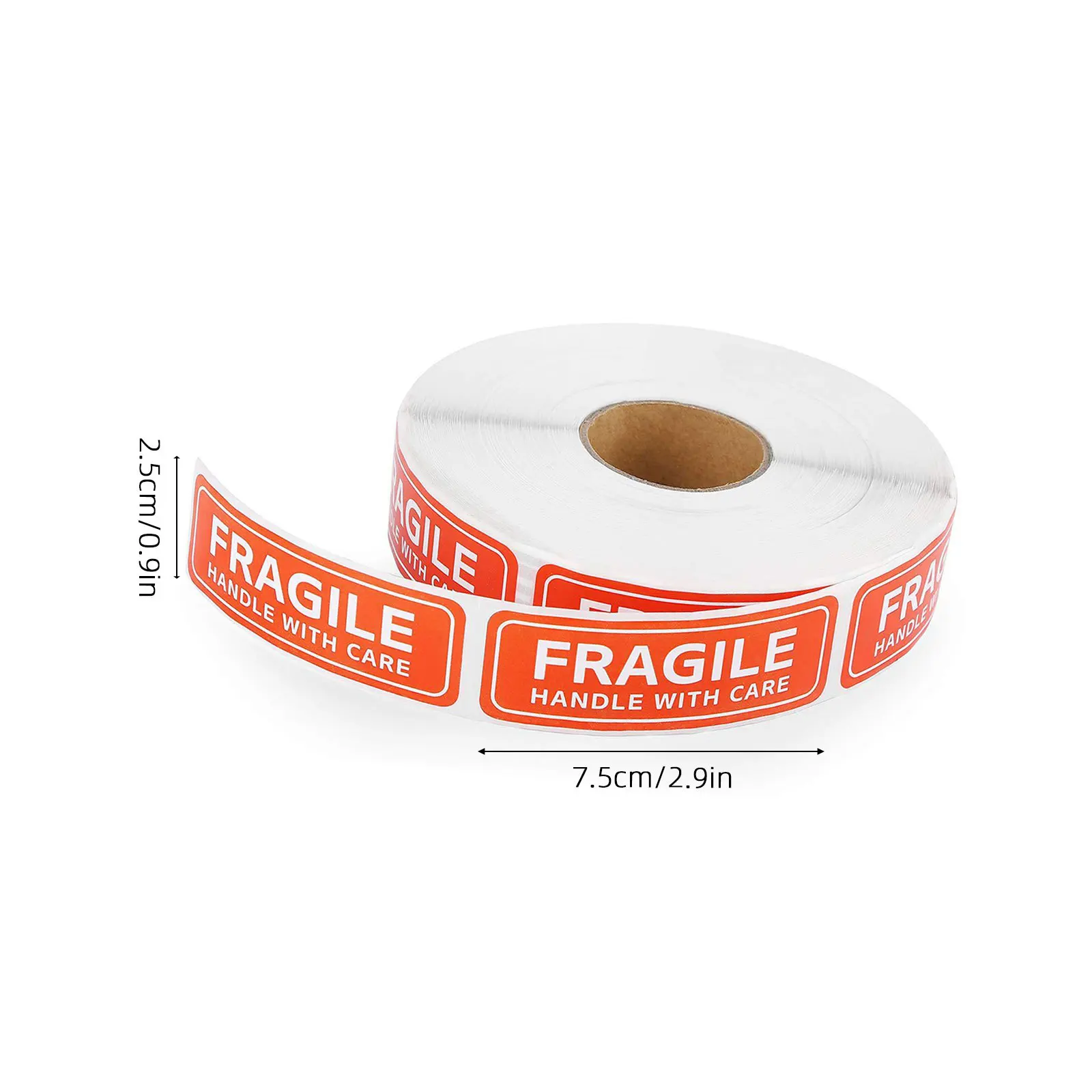 125 قطعة 1X3 بوصة ملصق هش واضح لاصق دعم آمن الشحن التعبئة والتغليف المنزل استخدام التسمية لفة للوثيقة #1