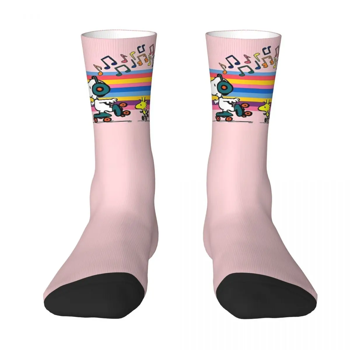 Snoopy Print Stockings Graphic Funny Socks Spring Anti Bacterial Socks Men Climbing Soft Socks