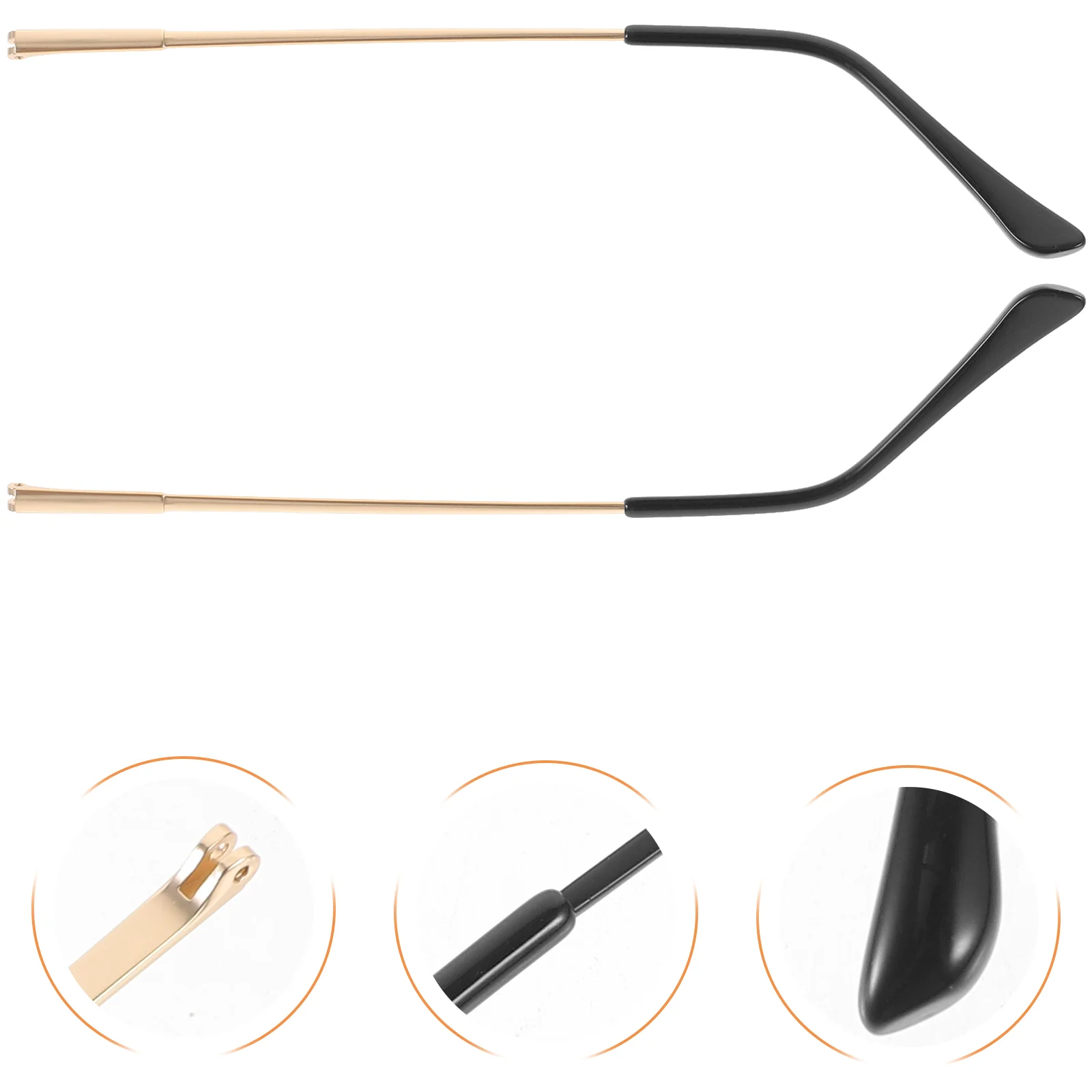 Remplacement des bras et des jambes des lunettes, accessoires de réparation des yeux, lunettes de soleil à double dents