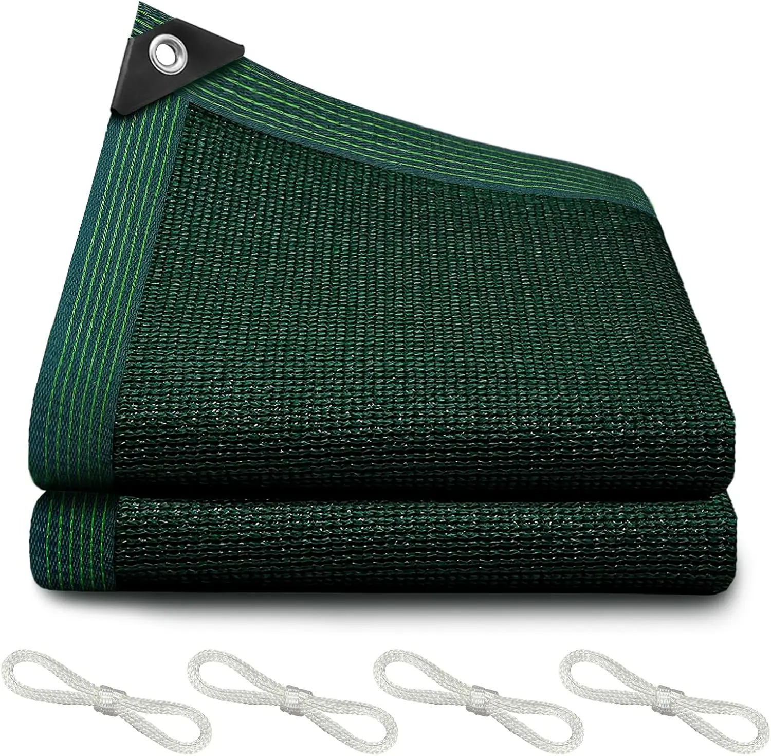 

90% Blackish Green Shade Cloth, Durable Mesh Shade Tarp with Reinforced Grommets(6.5x10FT)
