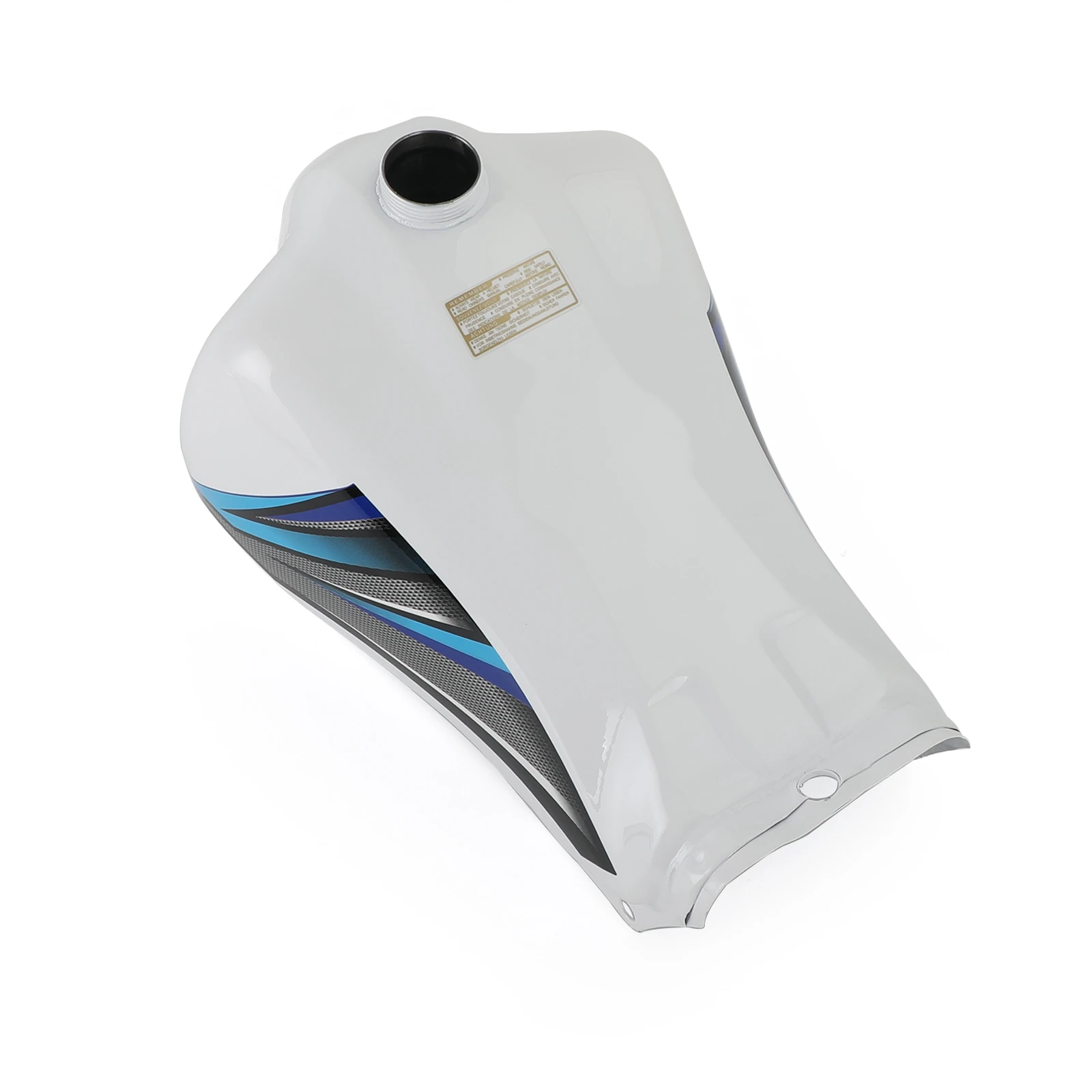 Topteng Fuel Gas Tank White 8L / 2.0 Gallon for Yamaha DT125 DT 125 LC TRAIL 1982 18G-24110-00-X3