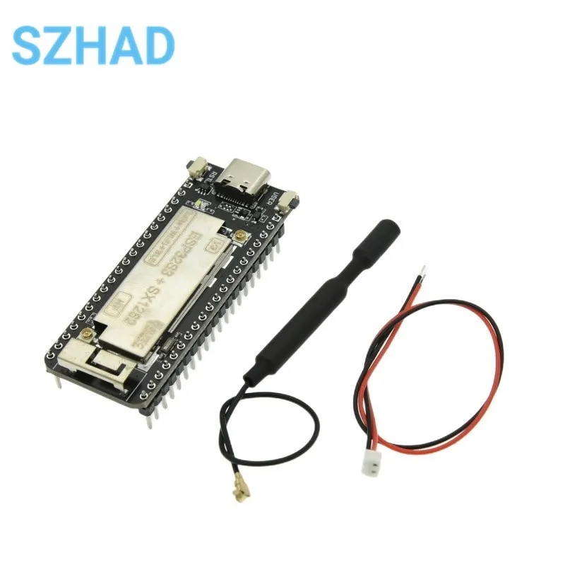 ESP32 SX1262 LoRa WIFI BLE Module Development Board LoRAWAN 433-470MHz 868-915MHz Wireless Stick Lite with Antenna For Arduino