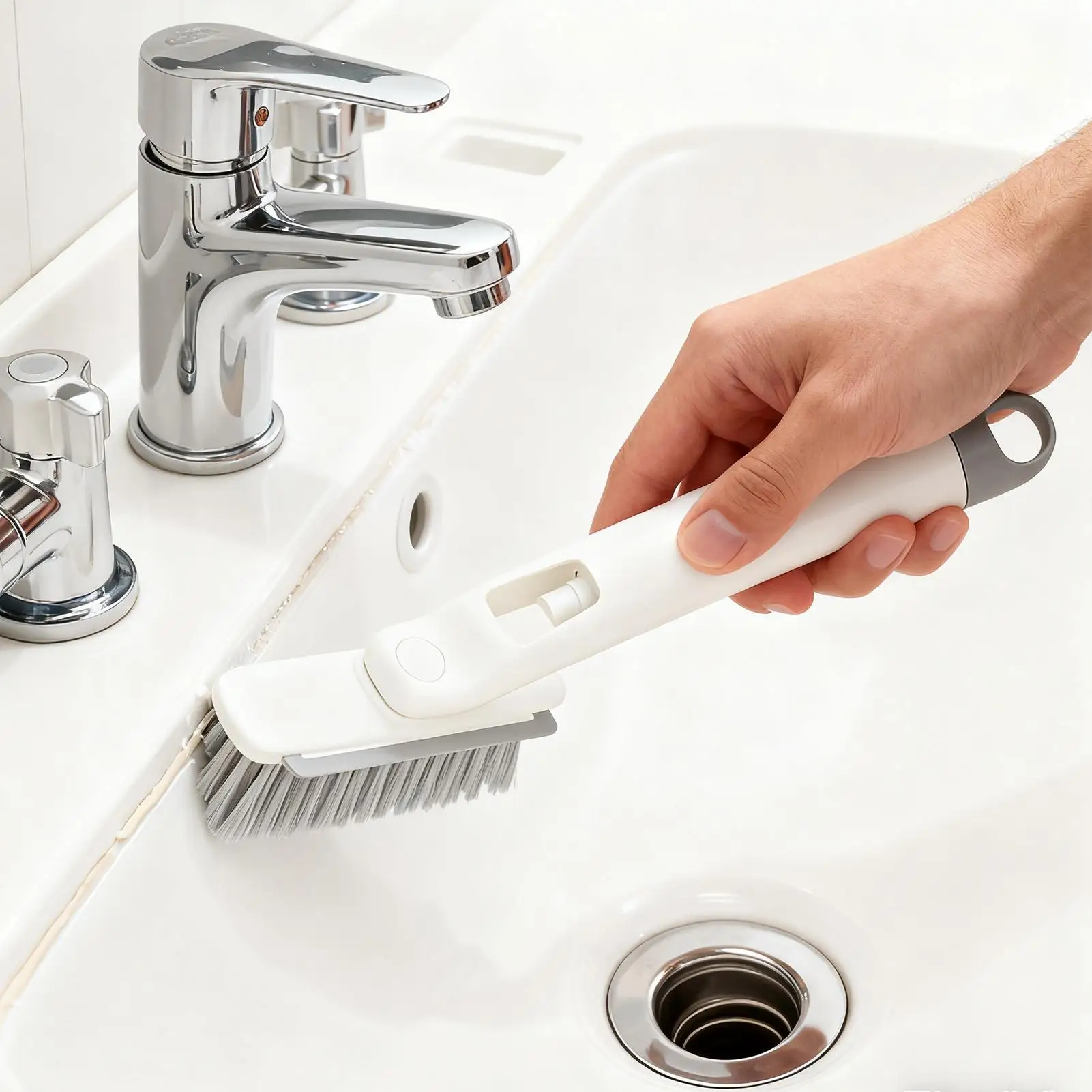 Spazzola per la pulizia delle malta Prodotti ergonomici per la pulizia della casa Spazzola per la pulizia stretta della cucina per la doccia del bagno di casa con scanalatura