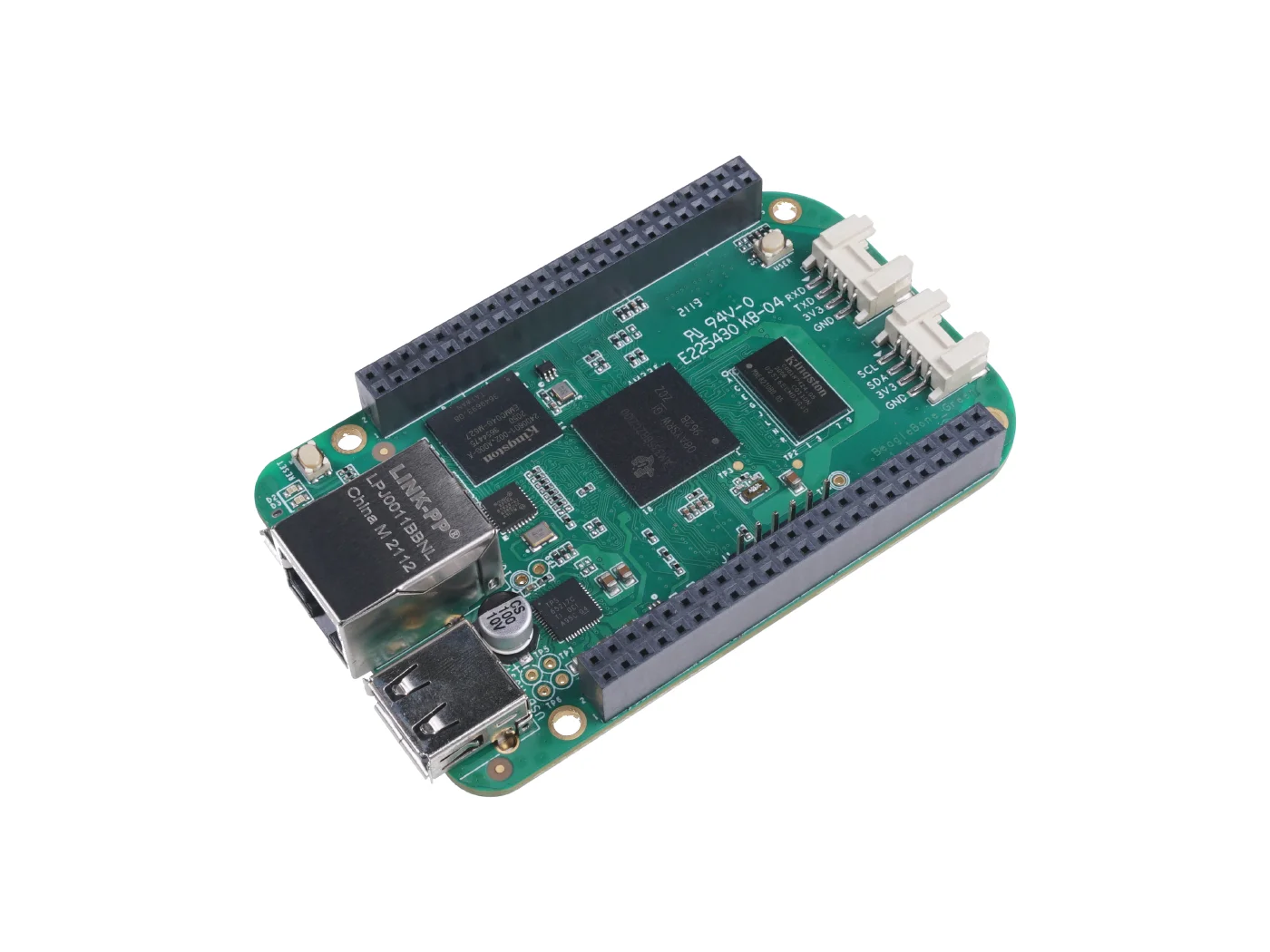 BeagleBone de estudio Seeed®Green AM3358-brazo Cortex-A8 de 1GHz, RAM DDR3 de 512MB