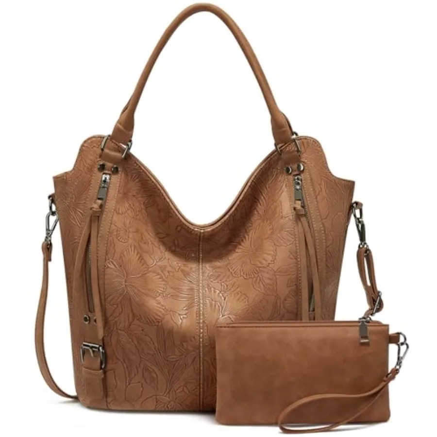

Tote Bag for Women PU Leather Shoulder Bags Fashion Hobo Bags Large Purse and Handbags with Adjustable Shoulder Strap