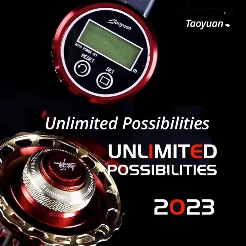 Taoyuan Wuxian Raft Fishing Reel Digital Display Full Metal Magnetic Slow Descent Drag Micro Lead Bridge Raft Outdoor Anglers