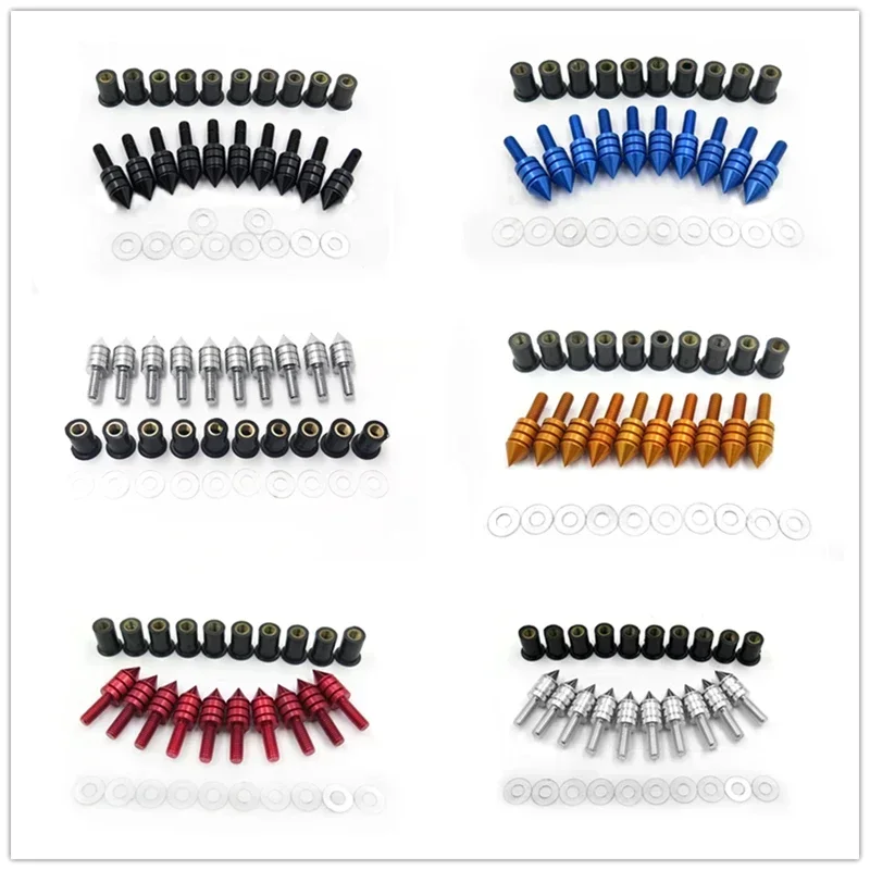 

Motorcycle Windscreen Bolts Screw Kit for Honda Suzuki Yamaha Kawasaki with M5 Size Windshield