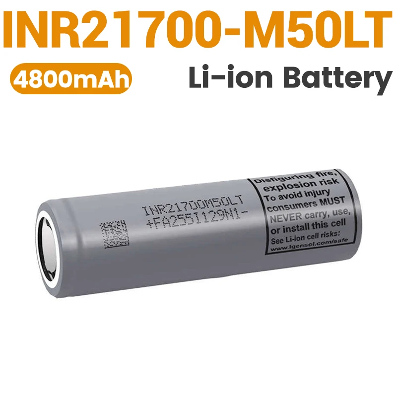 1-100PCS High-Security INR21700 M50LT 5000mAh Lithium Battery Cell for E-Bike - High-Capacity Power Balance And Mobility