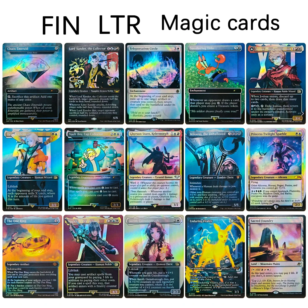 

FIN PTG LTR домашние английские волшебные карты Aerith Gainsborough night The One Ring Ghyrson Starn Sacred Foundry Флэш-карточка