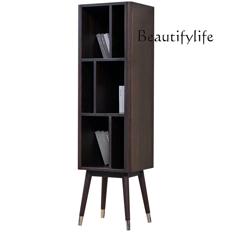 Italian Minimalist Solid Wood Curio Cabinet Nordic Light Luxury Designer Model Creative Guest Hall Side Cabinet