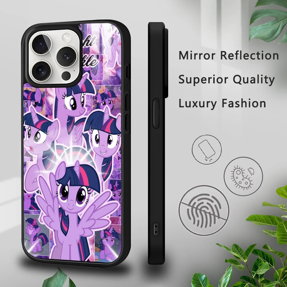 My Cartoon L-little P-Pony Phone Case For iPhone 16 15 14 13 12 11 Pro Xs Max Mini Plus Celulares Hard Funda Dropshipping