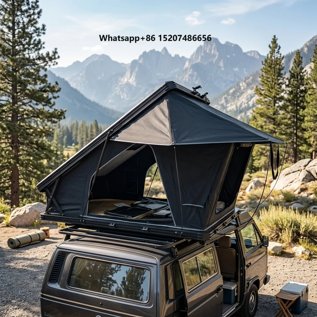 Tent Roof Rack Crossbar Fiberglass Shell Four-Season Waterproof Double-Layer Car Top Tent for Sale