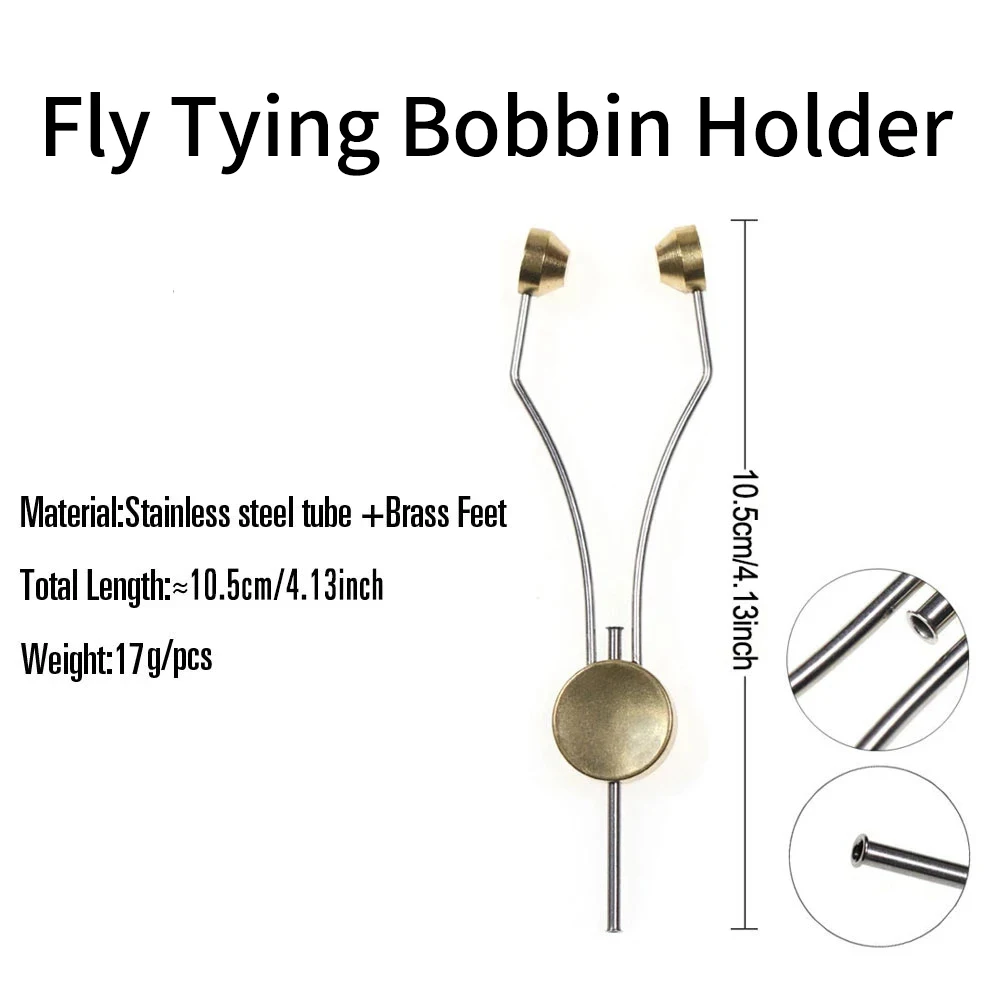 Elllv 360° Rotation Assist Hook Binding Vise/ Fly Tying C-Clamp Vise with Hardened Steel Jaws Fishing Lure Making Tools