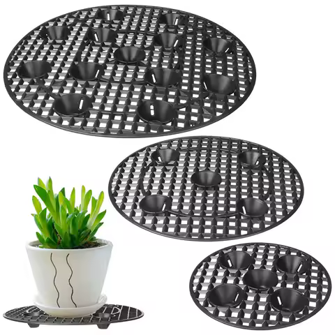 Outdoor Floor Protector Flower Pot Plant Holder Patio Deck Plant Pot Saucer Plant Level Pot Elevator Plant Stands Pot Tray
