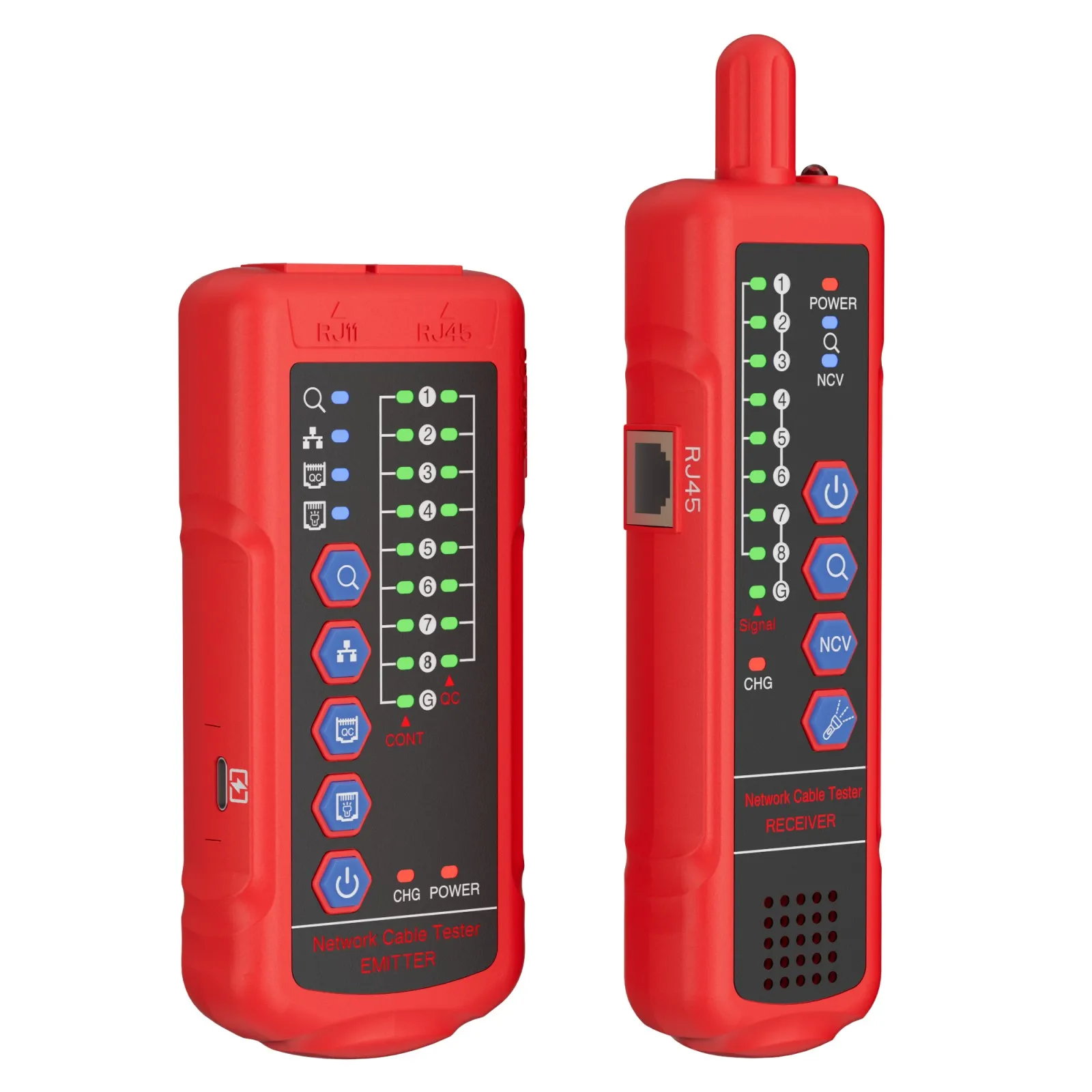 Digital Network Cable Tester High Quality RJ11 RJ45 Cat5 Cat6 Telephone Wire Tracker LAN Network Cable Testers Line Finder