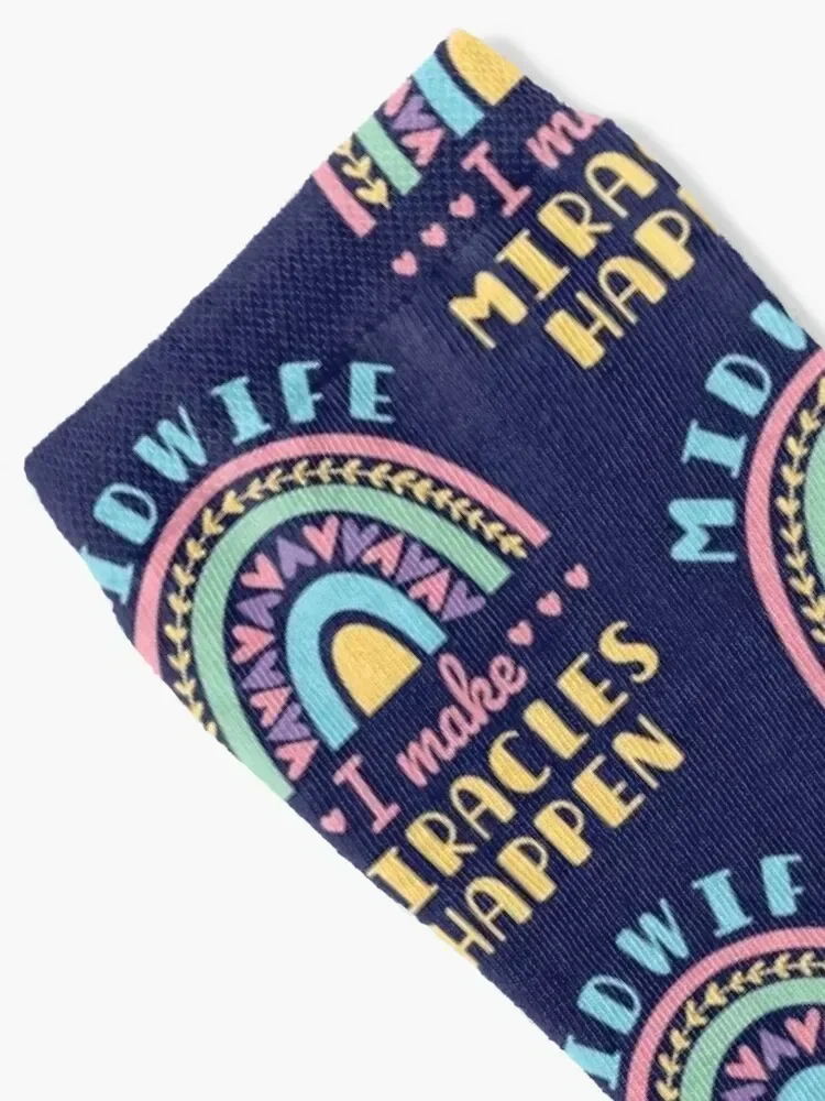 Midwife I Make Miracles Happen Socks hiking essential Ladies Socks Men's