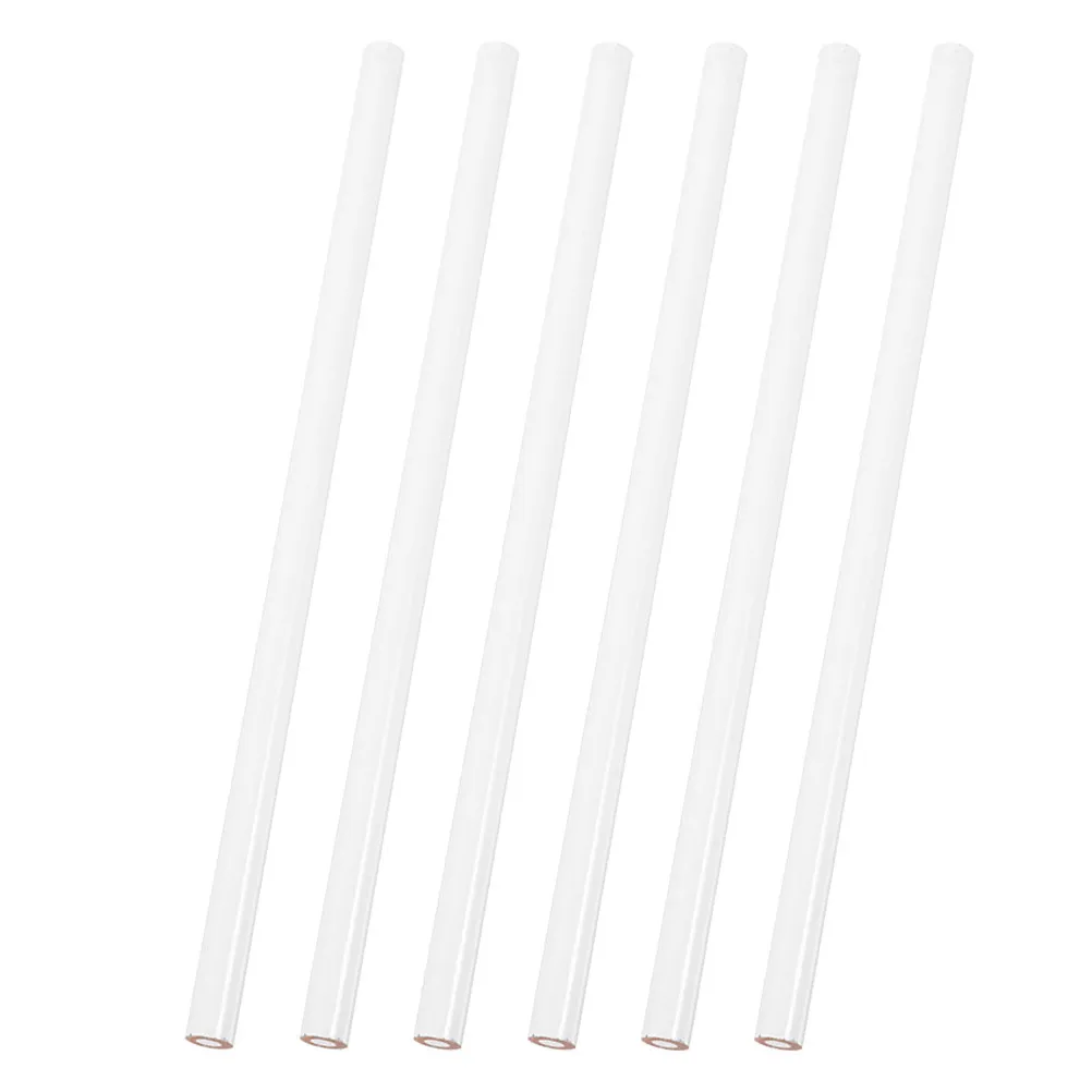 6Pcs White Fabric Pencils Sewing Marking Pencil Ceramic Glass Drawing Easy Cut Woodworking Chalk Pen Woodworking Pencil