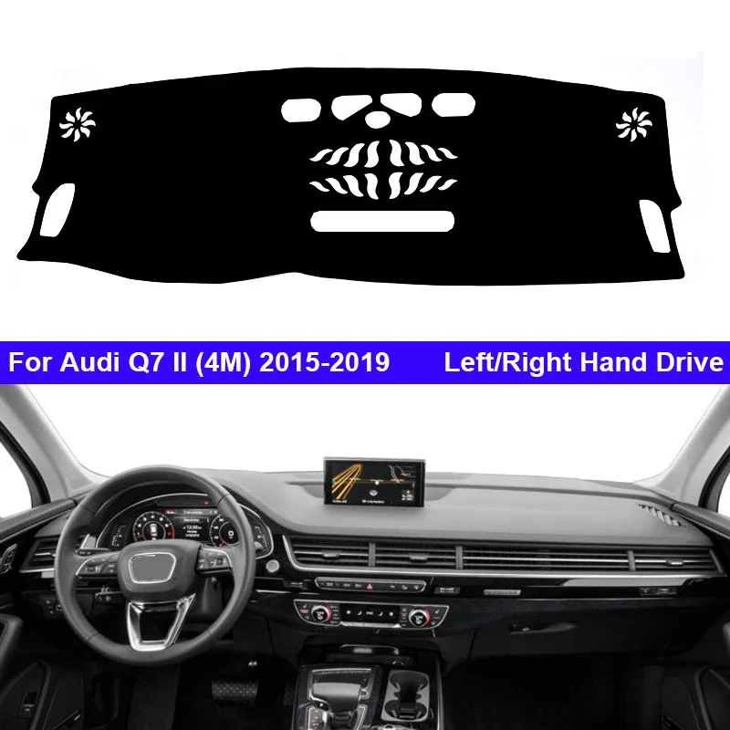 For Audi Q7 II (4M) 2015 2016 2017 2018 2019 Car Protective Pad Dashboard Cover Silicone Non-Slip Mat Auto Sunshade