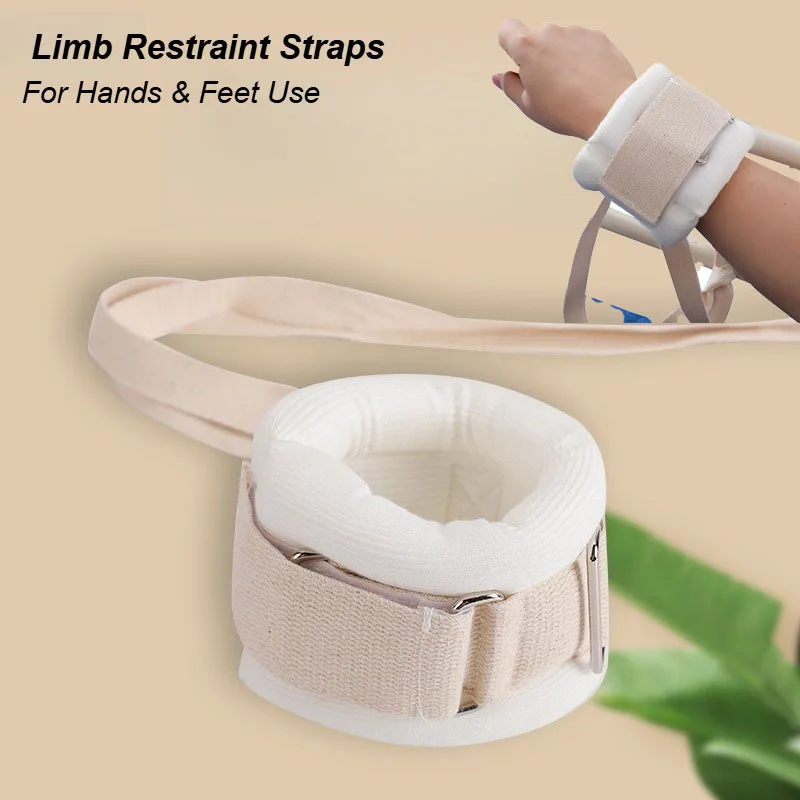 

Limbs Restraint Straps for Stroke Dementia Patients Anti-Scratch Wrist Cuffs Tube Removal Prevention Rehab Nursing Care Supplies