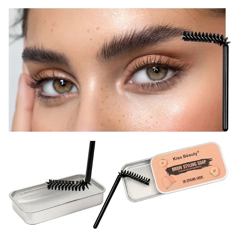 Gel per lo Styling delle sopracciglia sopracciglia cera per scolpire sapone a lunga durata 3D Wild Brow Styling asciugatura rapida impermeabile facile da indossare trucco per sopracciglia