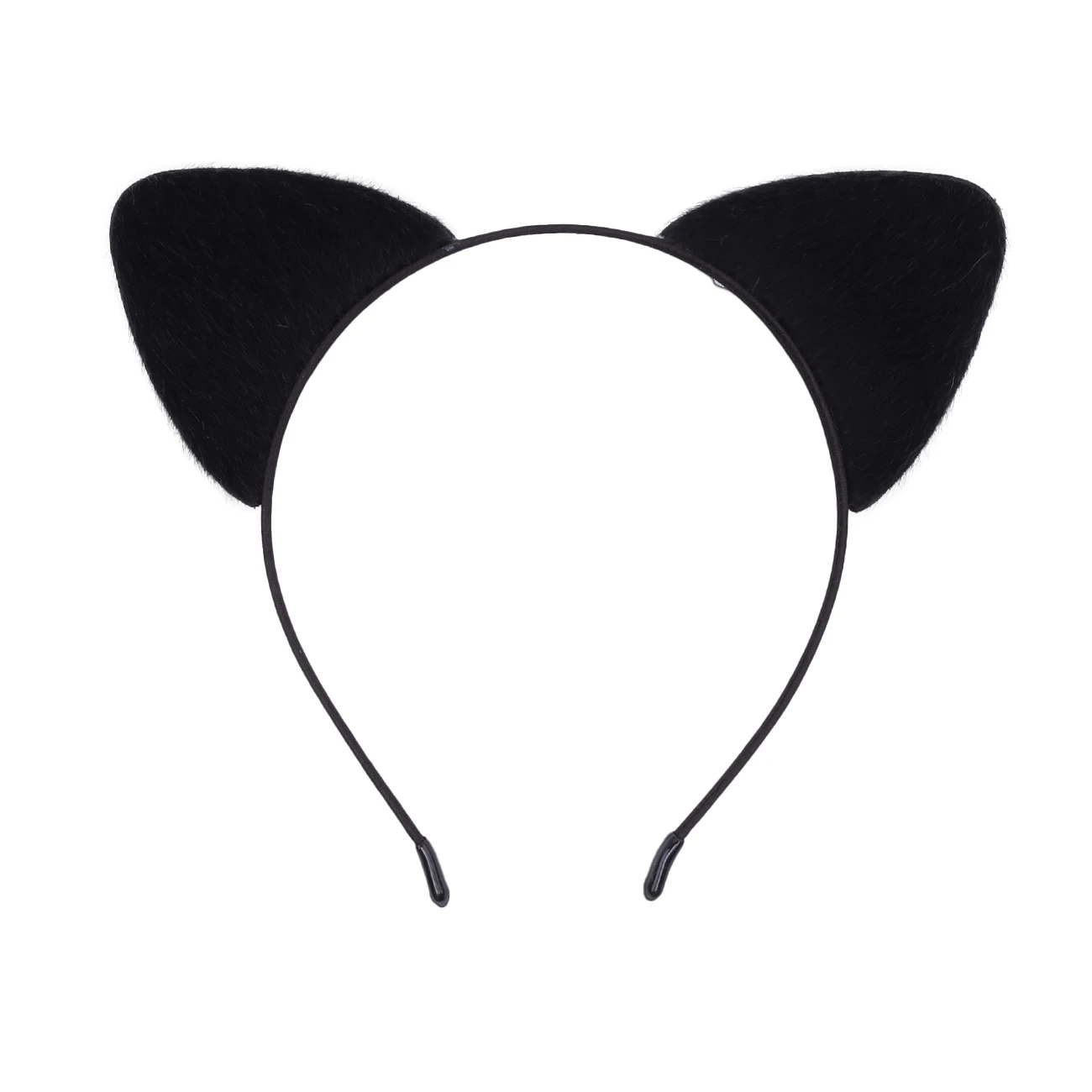 Flauschiges Katzenohren-Stirnband für Frauen, Schwarzes Kätzchenohren-Katzen-Accessoire für Halloween-Katzenfrau-Kostüm – Detail 24